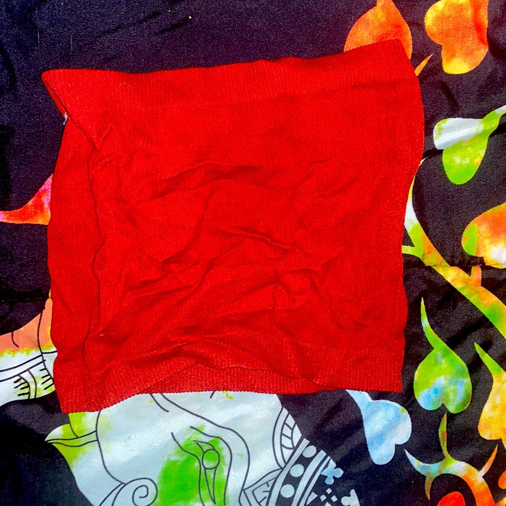 Orange tube top size m